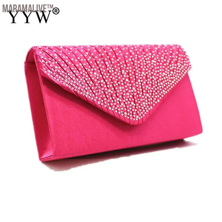 Purple Women Wedding Clutch Handbag Luxury PU Leather Bags Designed Clutch Purse 2024 Envelope Summer Clutches Evening Prom Bags