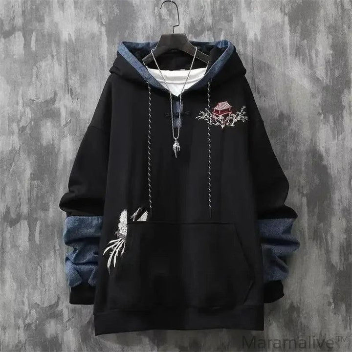 Red Hoodies Hip Hop Embroidered Hooded Top Grunge 2023 Women's Sweatshirt Baggy Sport Loose with Orint on Emo Xxl Woman Clothing