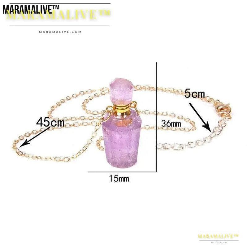 Refillable Crystal Perfume Pendant