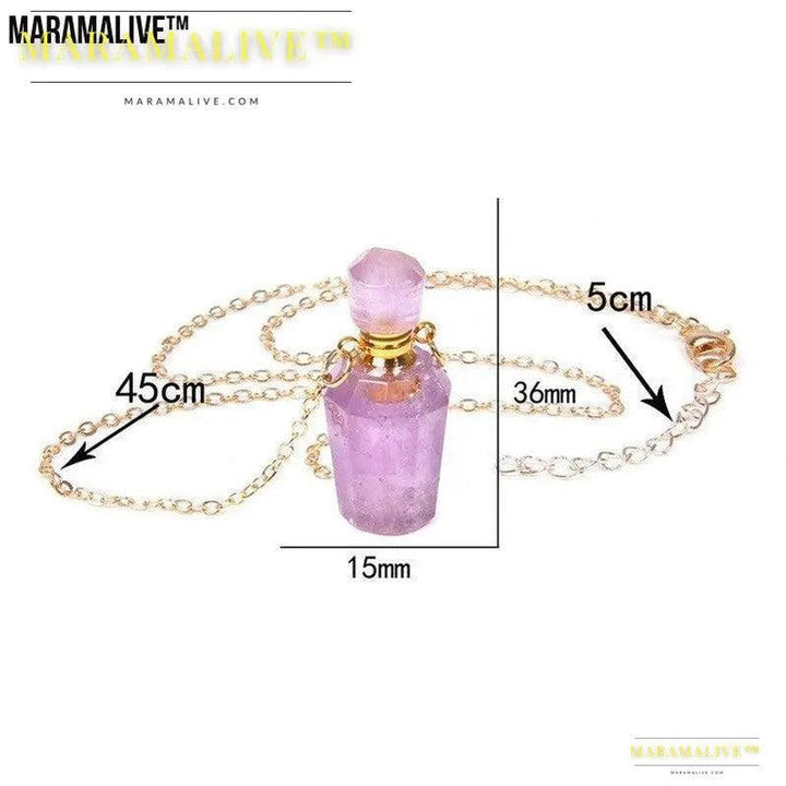 Refillable Crystal Perfume Pendant