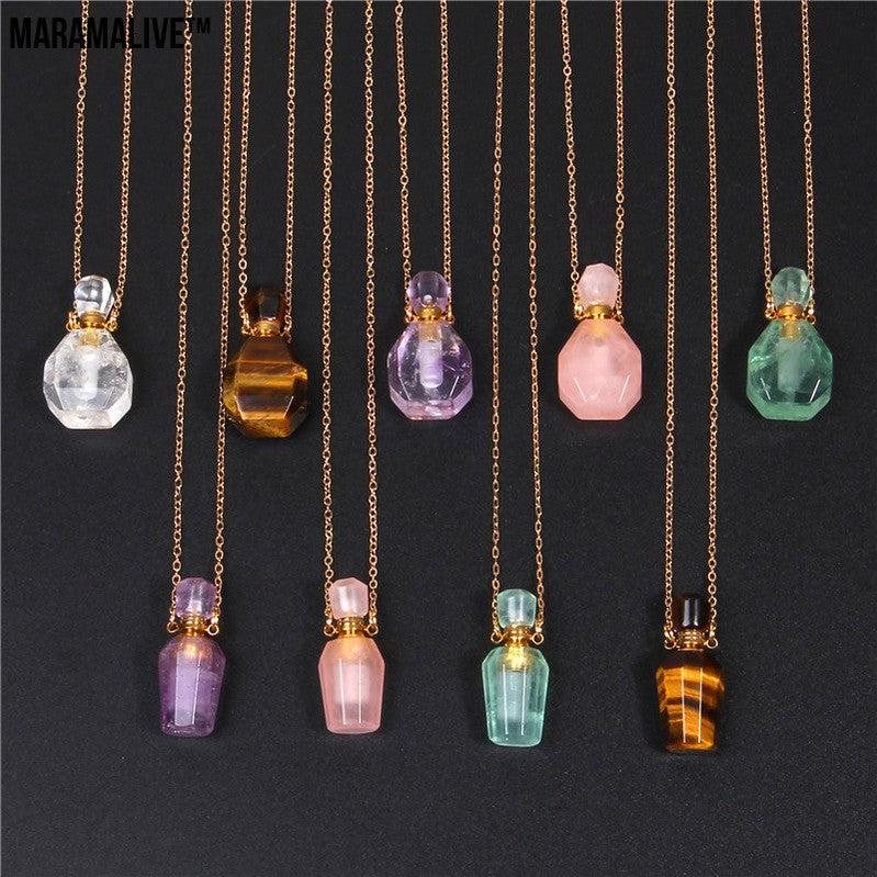 Refillable Crystal Perfume Pendant