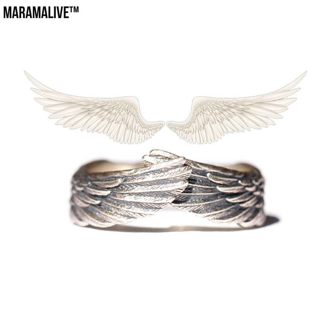 Retro Angel Wings Ring