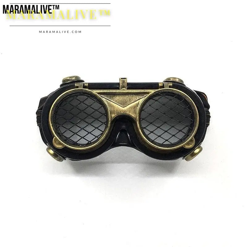 Retro Industrial Net Lens Goggles