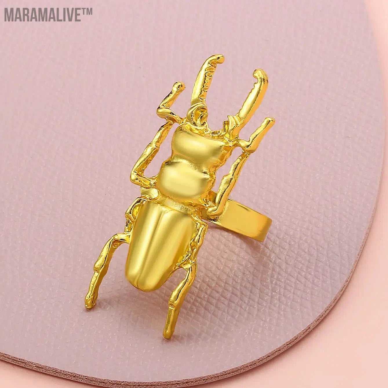 Retro Punk Beatles Insect Ring: Creepy Crawler Jewelry