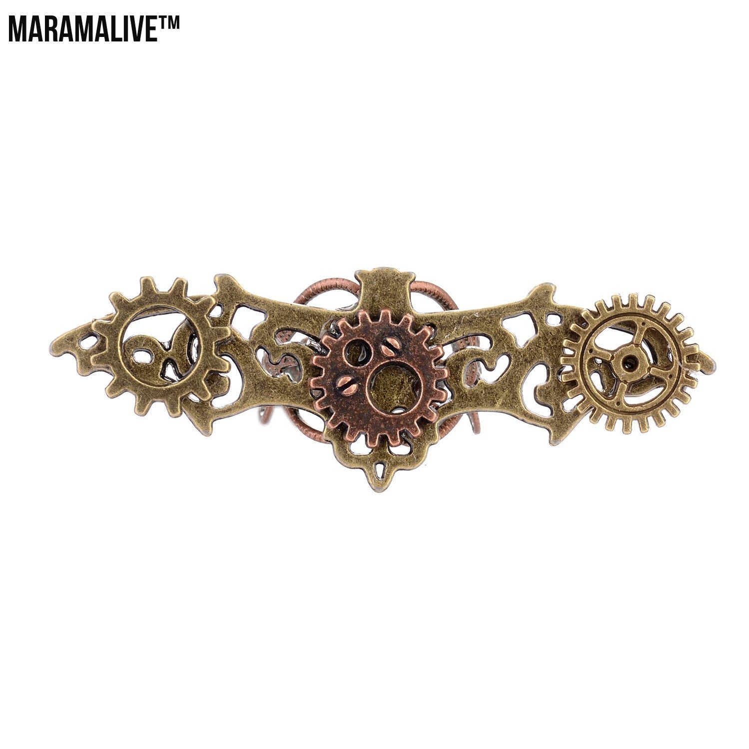 Retro Steampunk Bat Gear Ring