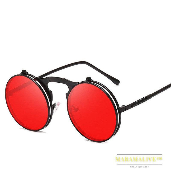 Retro Steampunk Flip Sunglasses For Men And Women