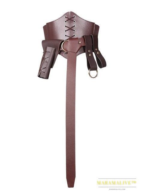 Retro Wide Belt Knight Armor Viking Costume Props