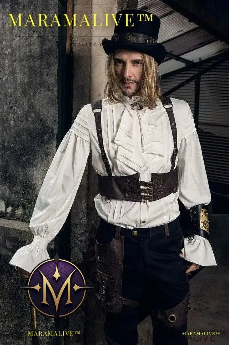 Retro-futuristic Steampunk Toss Vest - A Cleverly Gothic Sling for Your Next Adventure