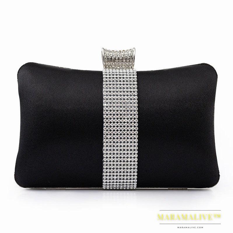 Rhinestone-studded Clutch Bag Banquet Fashion