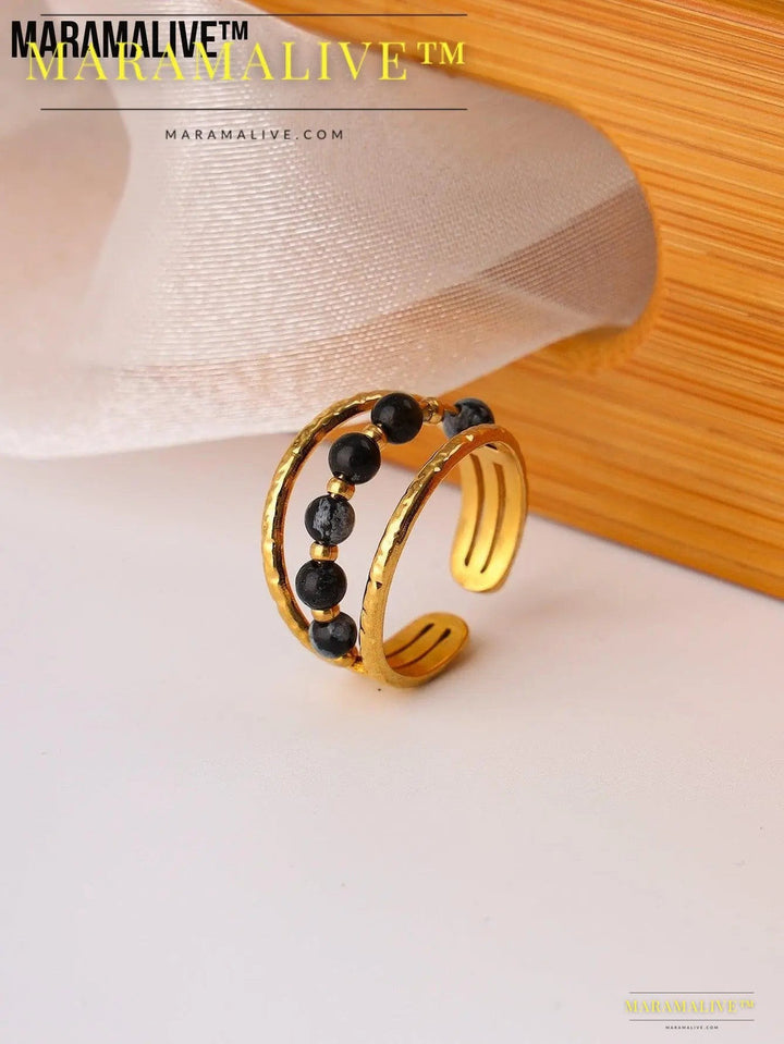 Ring Special-interest Design High-grade Antique Style Multi-color