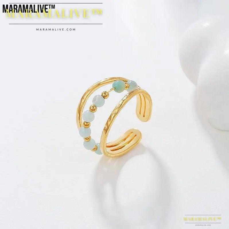 Ring Special-interest Design High-grade Antique Style Multi-color