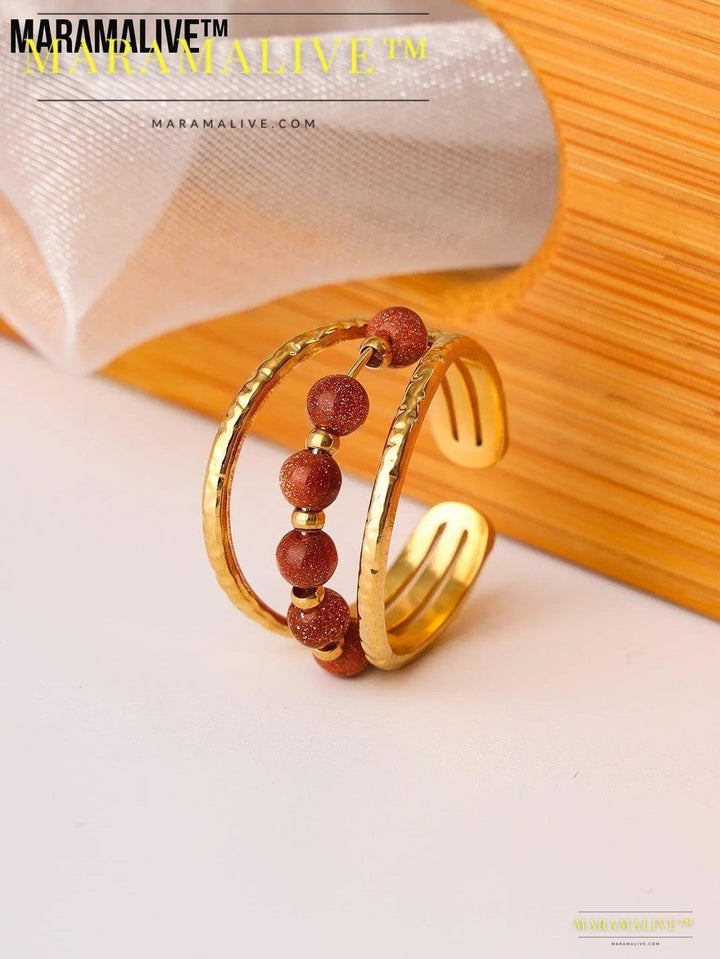 Ring Special-interest Design High-grade Antique Style Multi-color