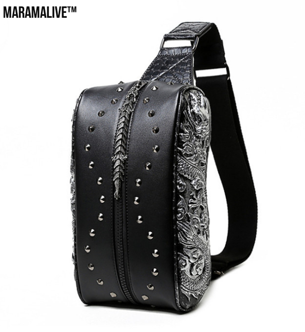 Riveted Leather Gothic Bag