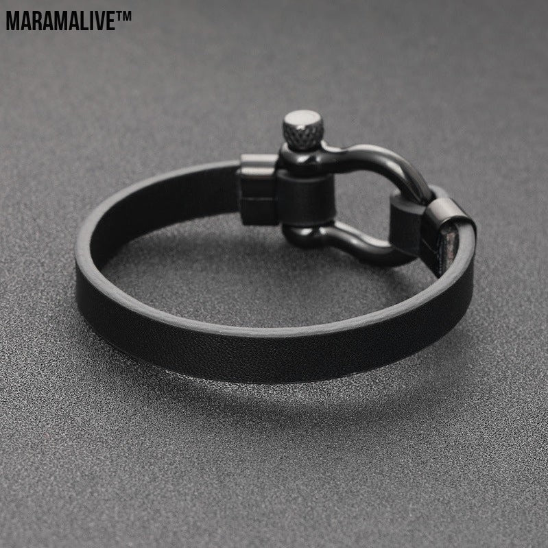 Rock Punk Leather Bracelet