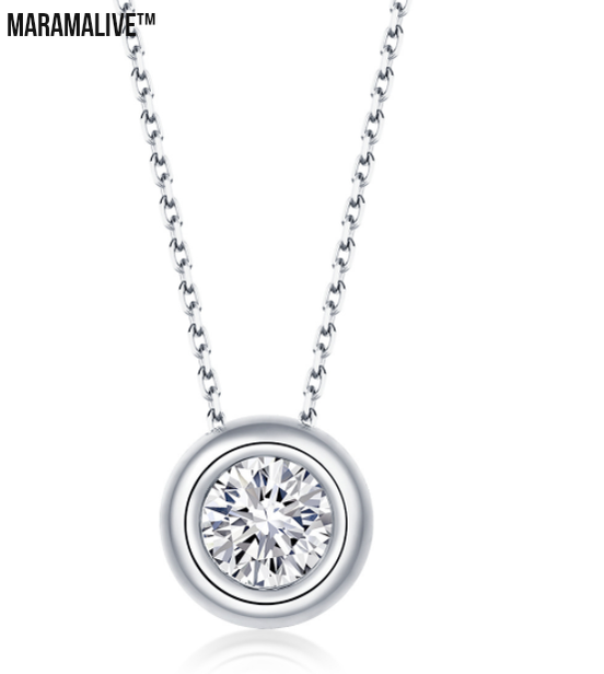 Round Inlaid Moissanite Jewelry Set Must-have for a Fashionable Woman