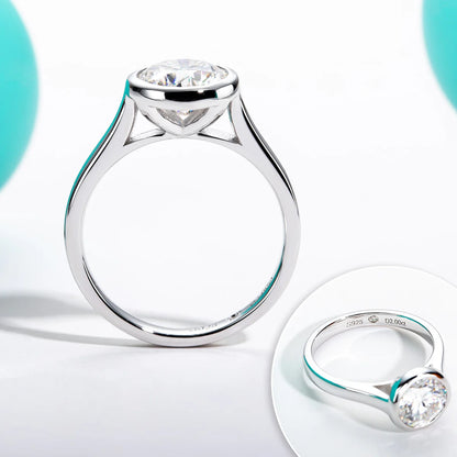 Moissanite Bezel Ring: Stunning Diamond Alternative to an Engagement Ring