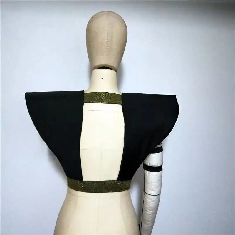 New Vest Bar DJ Female Singer Dancer Dance Stage Performance Accessories Waistcoat Ornament Male Shawl Costume Green Black Red