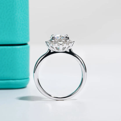 Stunning Moissanite Halo Engagement Rings or a Self-gift