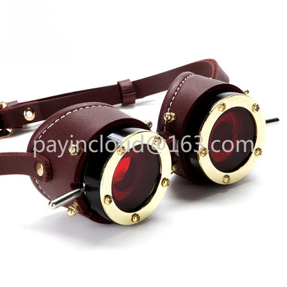 Steampunk Industrial Retro Goggles Halloween Gothic Metal Goggles Dark Clothing Accessories
