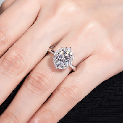 Stunning Moissanite Halo Engagement Rings or a Self-gift