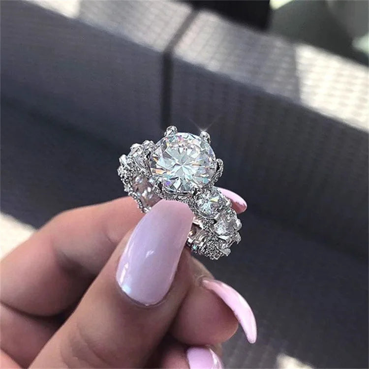 Luxury Designer Rings for Women Accessories Moissanite Ring Valentines Day Gift Jewelry Aesthetic Anillos Mujer