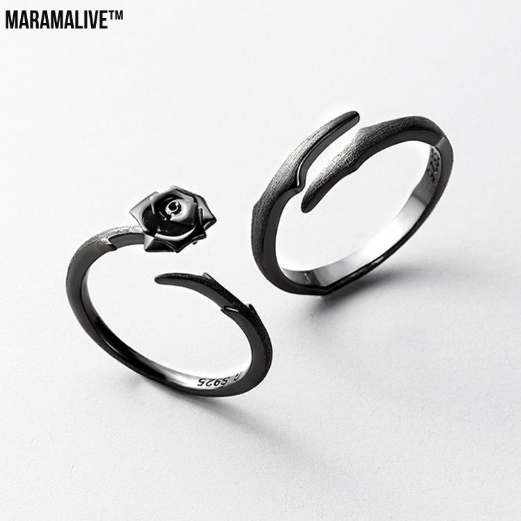 S925 Sterling Silver Ring Couple Men And Women