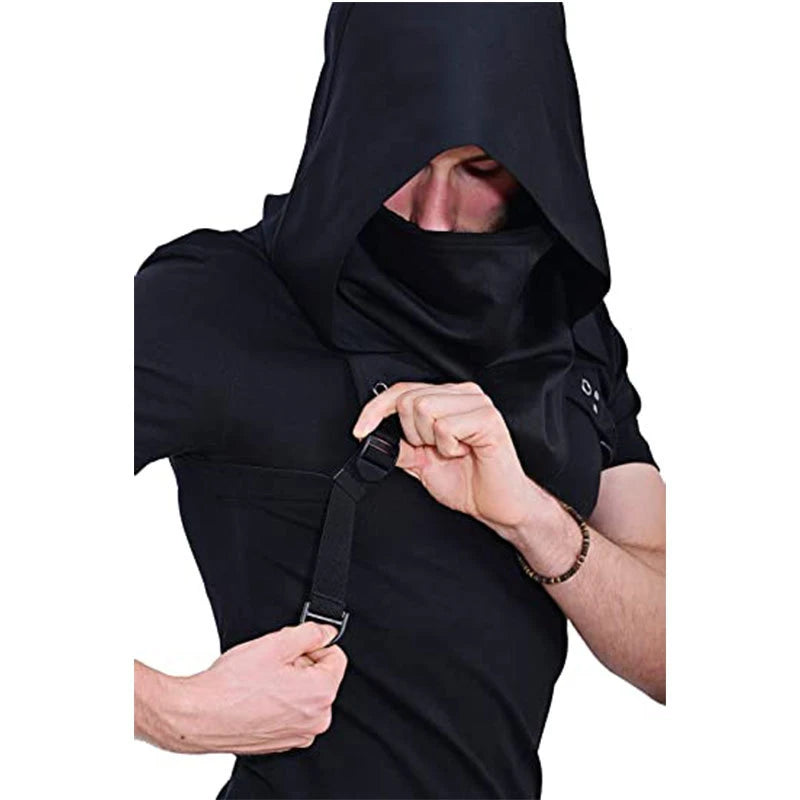 Hooded Cloak Cape Cowl Adult Cyberpunk Costumes Pagan Accessory Cosplay Medieval Assassin Hat Warrior Outfit And Daily Wear