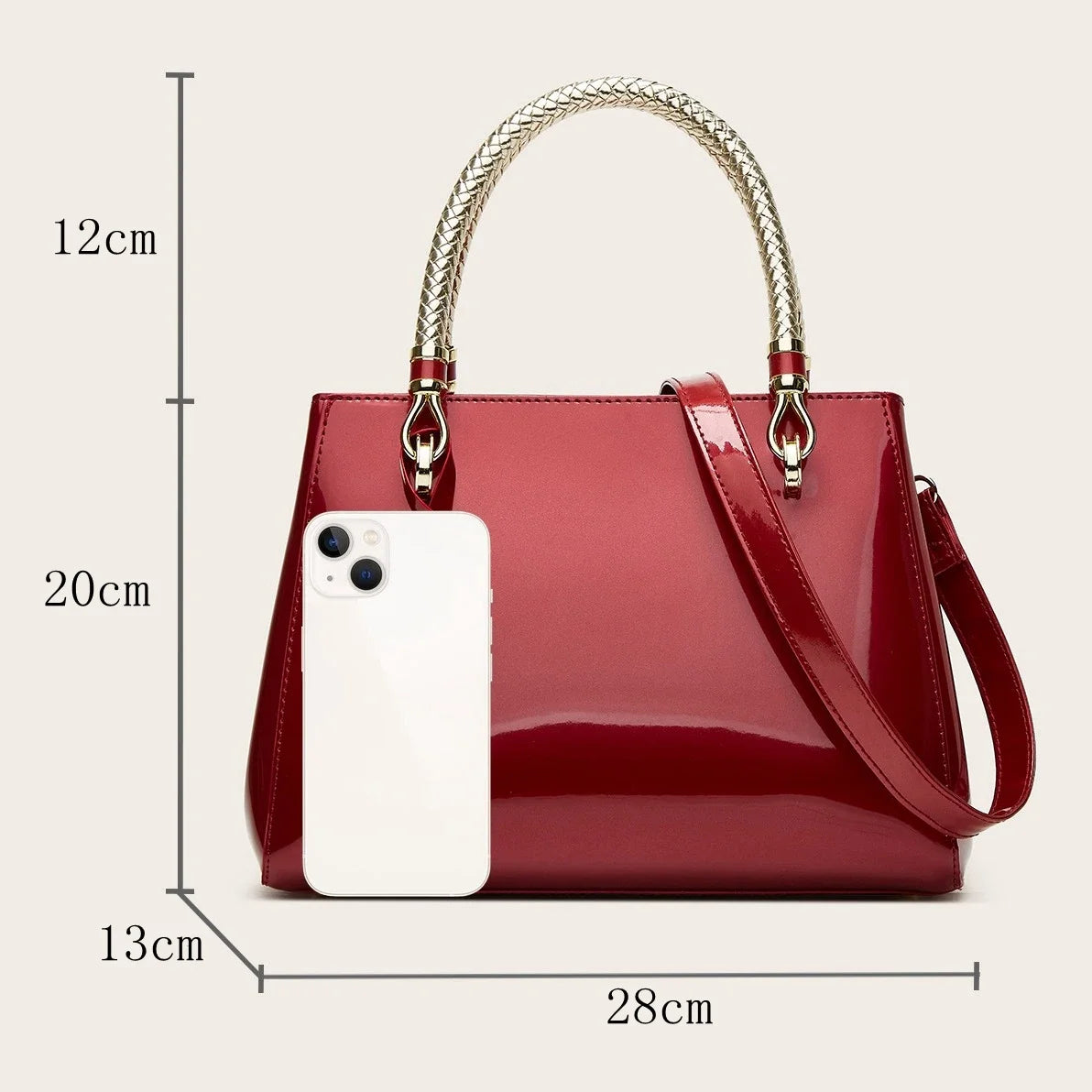 Smooth Handbags for Women Faux Leather Hand Bags for Women Trend 2024 Ladies Hand Bag Luxury Designer Blue Black Red Pink Beige