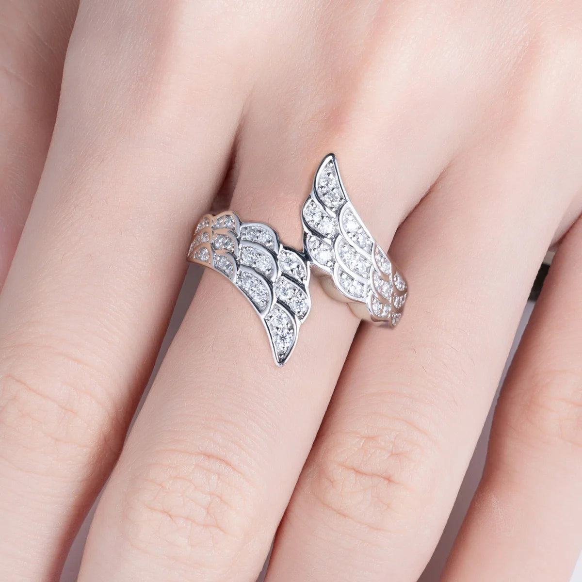 Angelic Wings Ring Set - Angel wings unique jewelry.