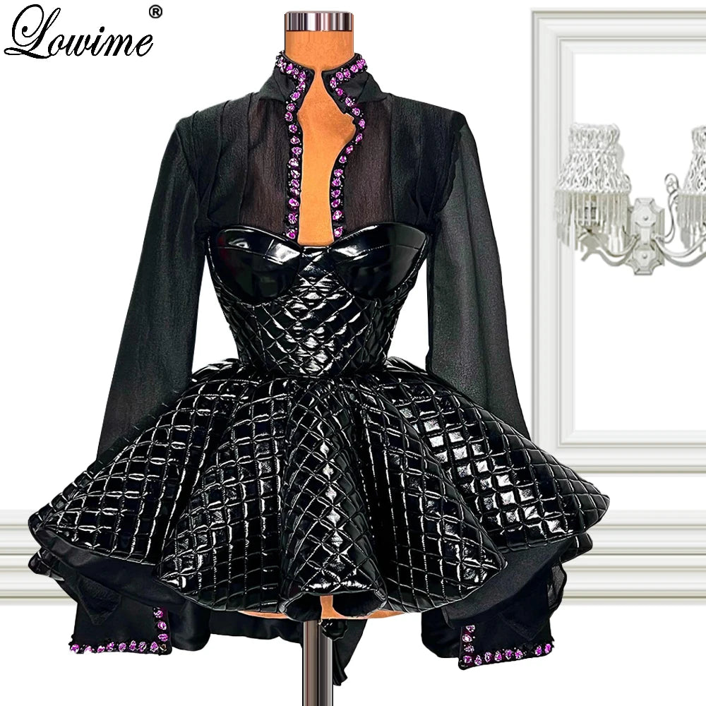 Haute Coutures Black Fashion Celebrity Dresses Short Designed Red Carpet Runway Dresses Evening Wear Prom Party Dresses 2022