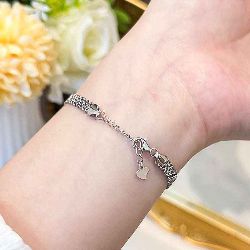 Luxury 2 Carat Moissanite Diamond Bracelet with Certificate S925 Sterling Silver Pt950 Platinum Plated  for Women Fine Jewelry