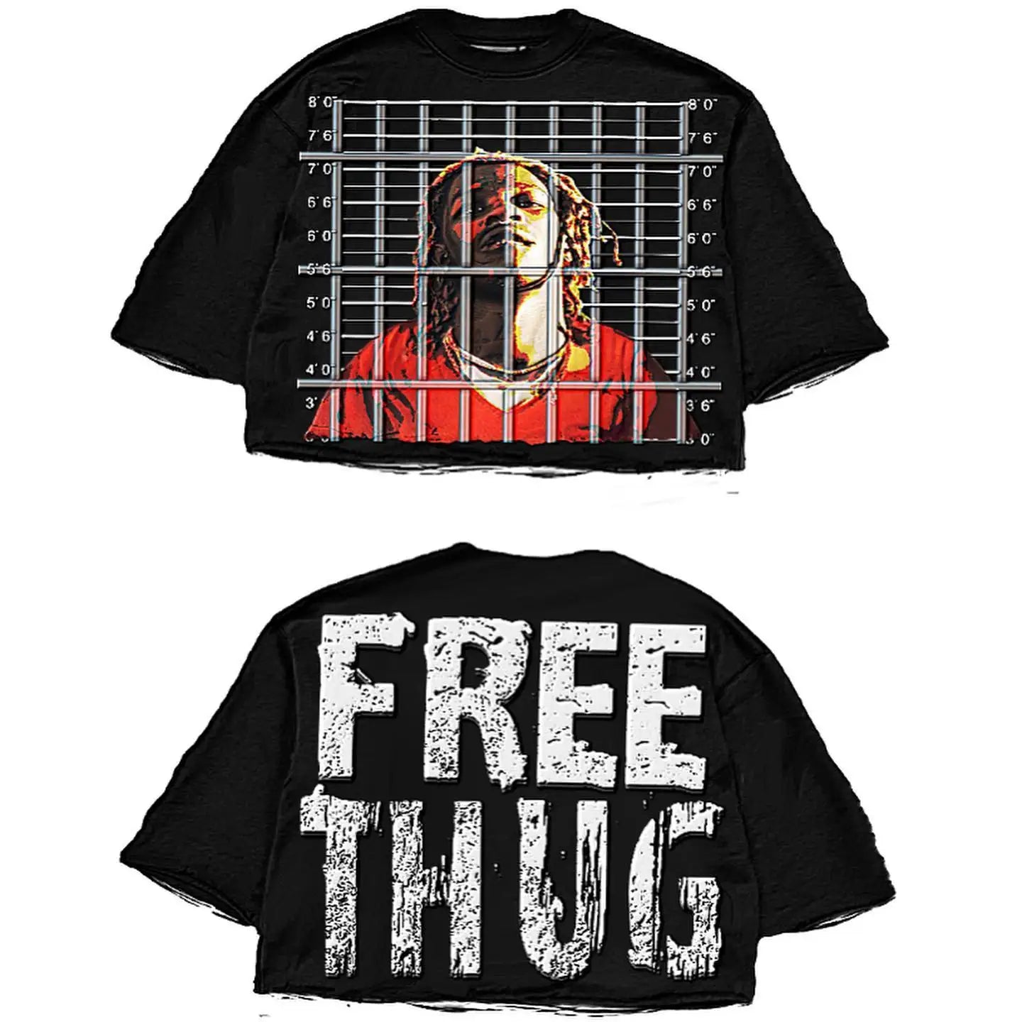 Men in oversized, stylish hip hop shirts." Free Thug