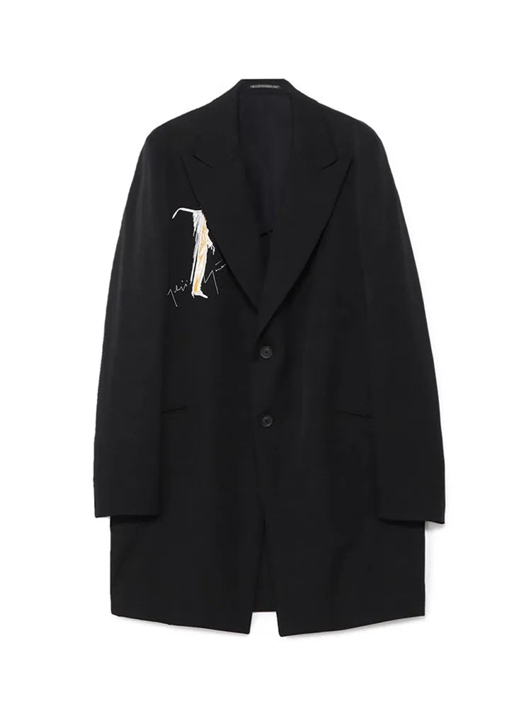 MAMELICCE Girls' side embroidery Jacket blazer oversize costume homme luxury women's blazer suits for men blazer hombre blazers