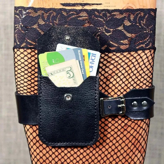 Medieval Viking Drop Leg Belt Pouch Bag Steampunk Gothic Leather Wallet Women Garter Card Money Holder Pocket Cosplay Accessory