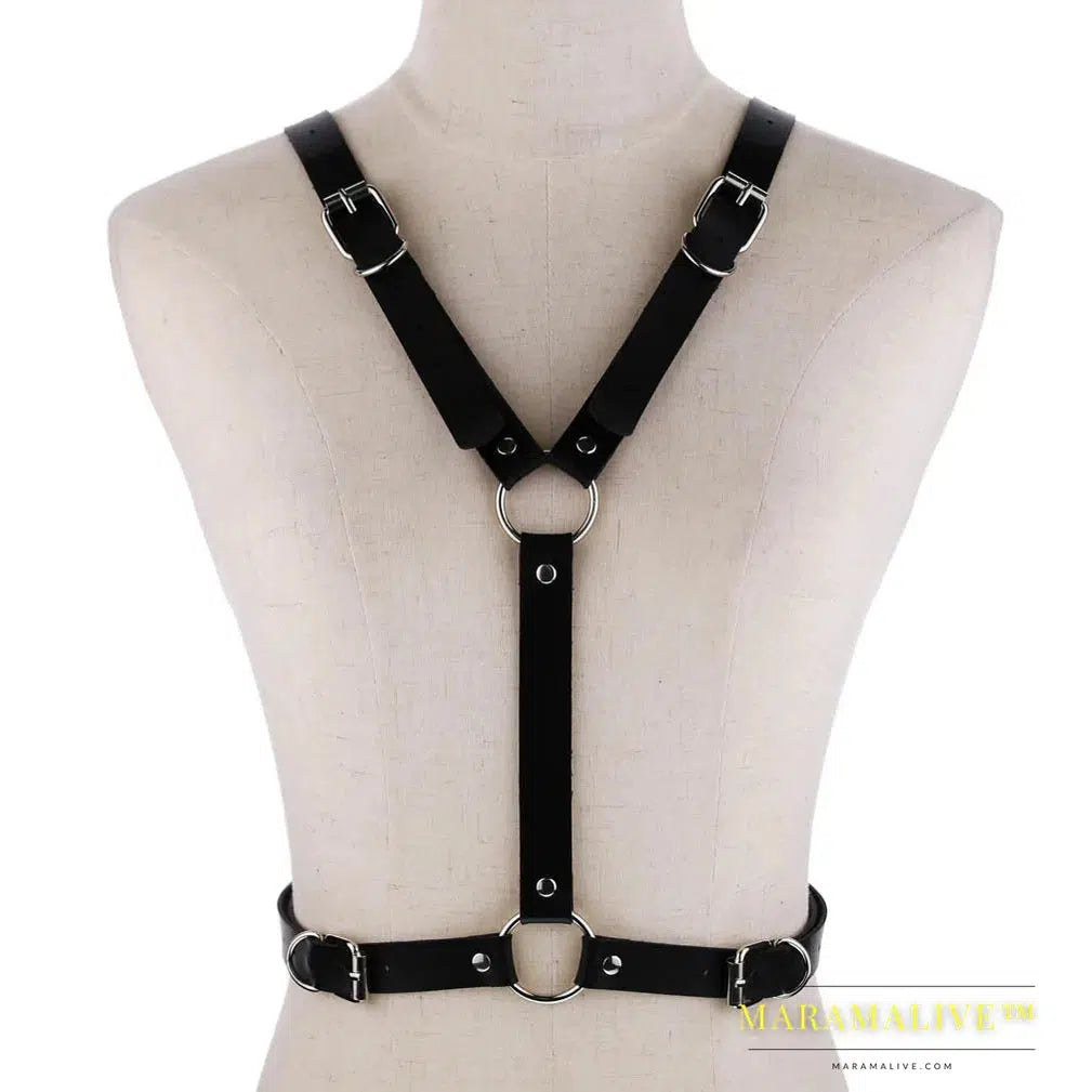 Sexy Wings Leather Body Harness Woman Fashion Goth Punk Strap Festival Girls Lingerie Cosplay Jewelry