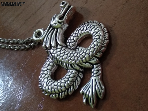 Silver Dragon Necklace