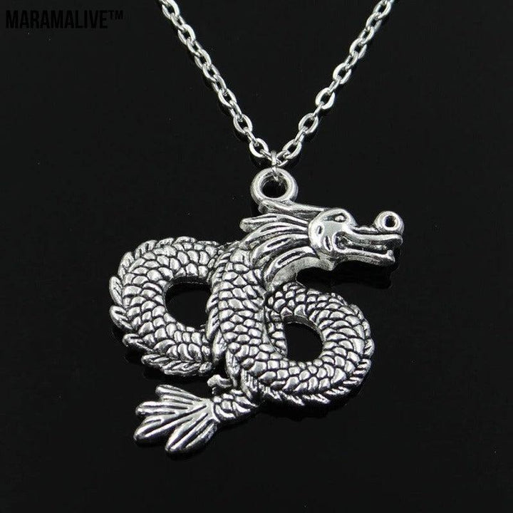 Silver Dragon Necklace