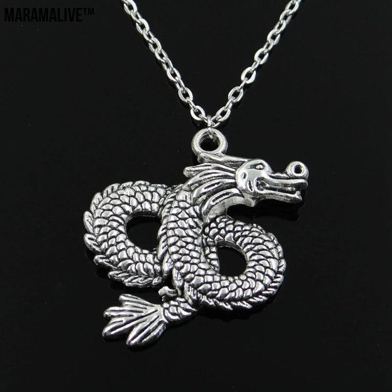 Silver Dragon Necklace