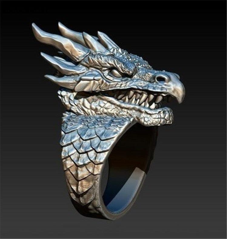 Silver Dragon Ring