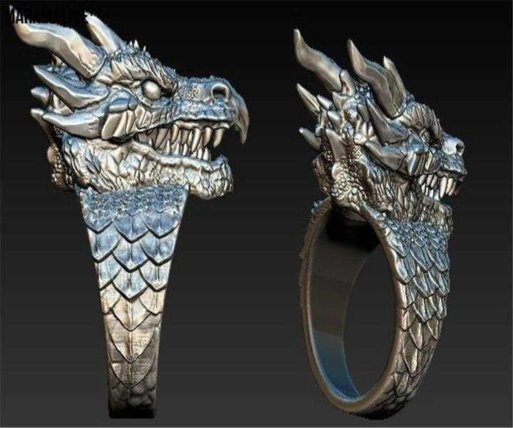 Silver Dragon Ring