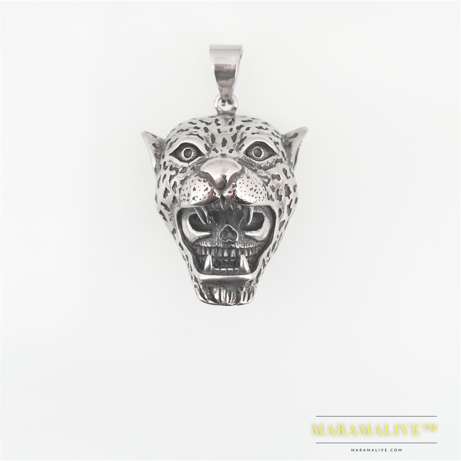 Simple Tiger Skull Lion Pendant Necklace