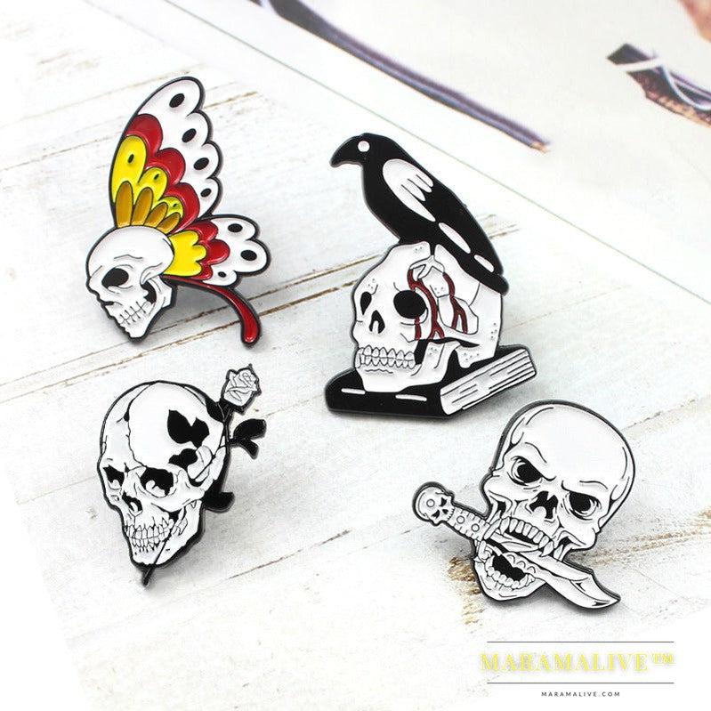 Skull Head Personality Creativity Trend Clothing