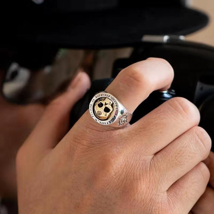 Skull Hip Hop Punk Rock Men's Ring