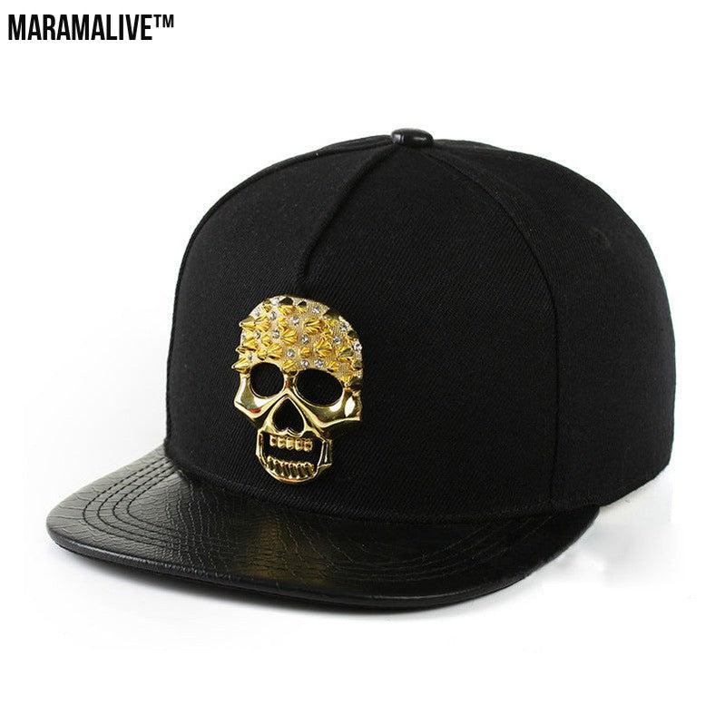 Skull Metal Logo Hiphop Hip-hop Cap