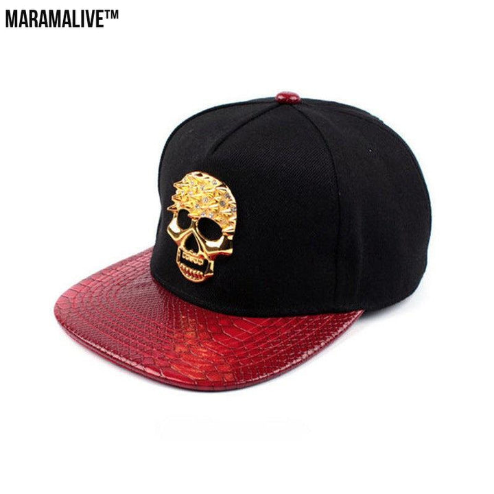 Skull Metal Logo Hiphop Hip-hop Cap