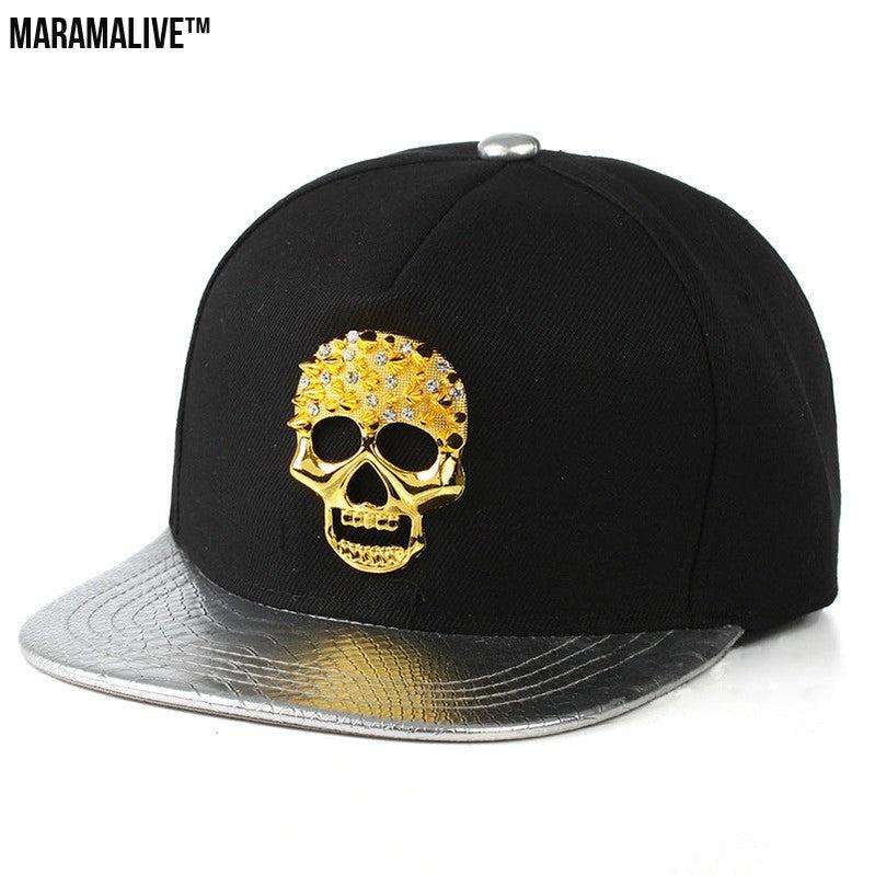 Skull Metal Logo Hiphop Hip-hop Cap