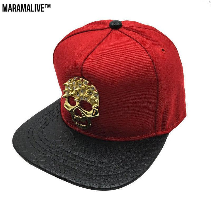 Skull Metal Logo Hiphop Hip-hop Cap