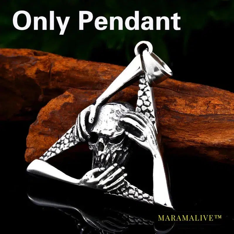 Skull Pendant Necklaces - Stainless Steel Jewelry for Men and Women