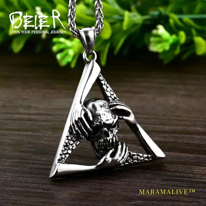 Skull Pendant Necklaces - Stainless Steel Jewelry for Men and Women