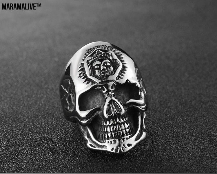 Skull Ring Punk Personality Ring